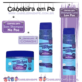 Linha Queridos Cachos Poderosa Dos Crespos - Hair Fly (Shampooo Low Poo, Condicionador e Máscara liberadas para No Poo e cowash)