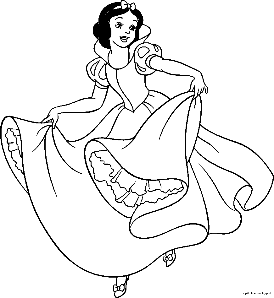 un imperdibile disegno da colorare Snow White coloring page