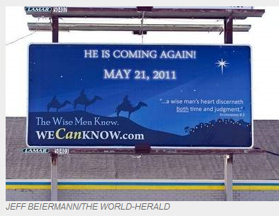 may 21 judgement day billboard. May 21 Judgement day crap.