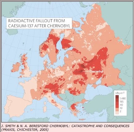 chernobyl map europe. rate of chernobyl map,