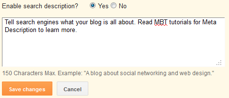 meta description