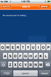 iphone blogging app