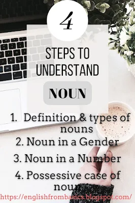 Noun, Types of Noun, Noun in a Number, Noun in a Gender, Possessive case of Noun, #English #ESL #Englishgrammar #ImproveEnglish