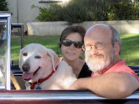 Leslie with Rebekah and Garry in the car