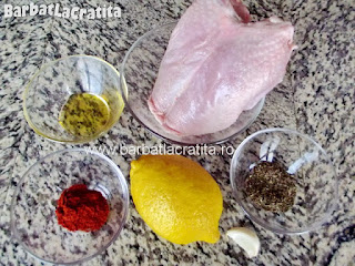 Piept de pui marinat in lamaie ingrediente reteta