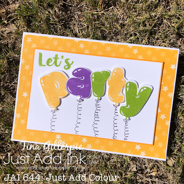 scissorspapercard, Just Add Ink, Balloon Sentiments - Party, Let's Party Treat Packaging Kit, Dandy Designs DSP