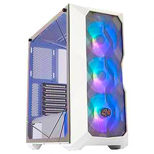 Cooler Master MasterBox TD500 Mesh Airflow ATX Mid-Tower with Polygonal Mesh Front Panel, Crystalline Tempered Glass, E-ATX up to 10.5", Three 120mm ARGB Fans & ARGB Lighting System Visit the Cooler Master Store