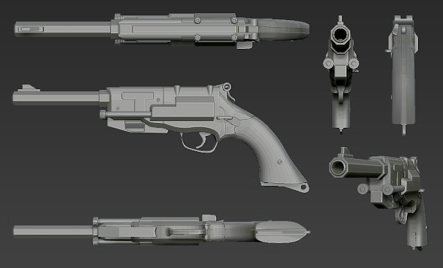 captain mal reynolds pistol zbrush