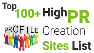 high pr profile creation sites list 2018