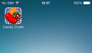 candy crush icon on iphone home screen