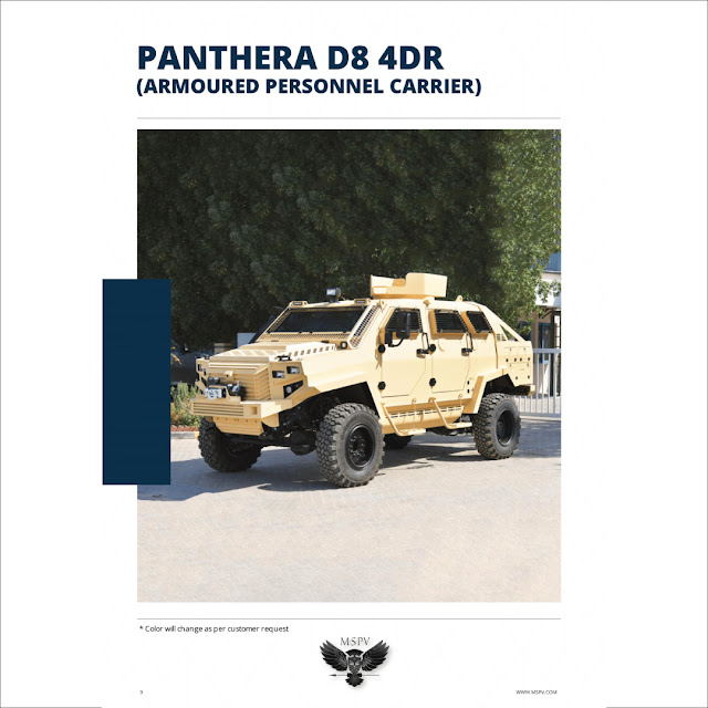Armoured Vehicle - MSPV Panthera D8 4DR