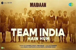 #BollywoodNews : ‘Maidaan’ से रिलीज हुआ नया गाना ‘Team India Hain Hum’ जो बढ़ाएगा हर भारतीय एथलीट का जोश | #NayaSaveraNetwork