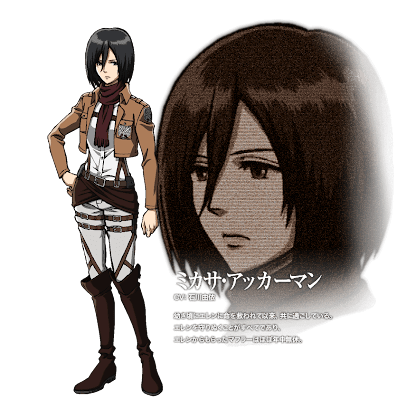 มิคาสะ แอ็กเกอร์แมน Mikasa Ackerman อนิเมะ