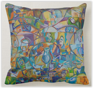 jzebraa's "CABARET" Pillow 16in X 16in