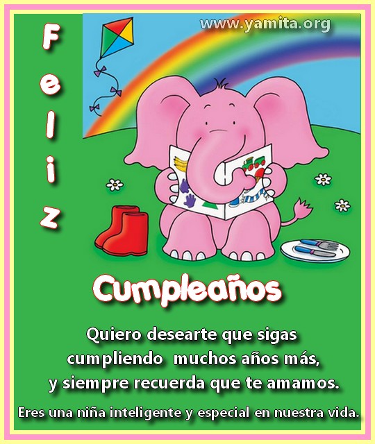 Feliz Cumpleaños a una niña