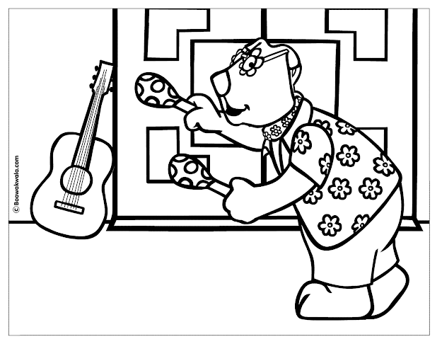 Hawaiian Shirt Coloring Page