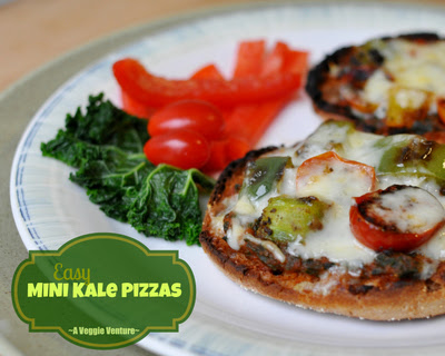 Easy Mini Kale Pizzas