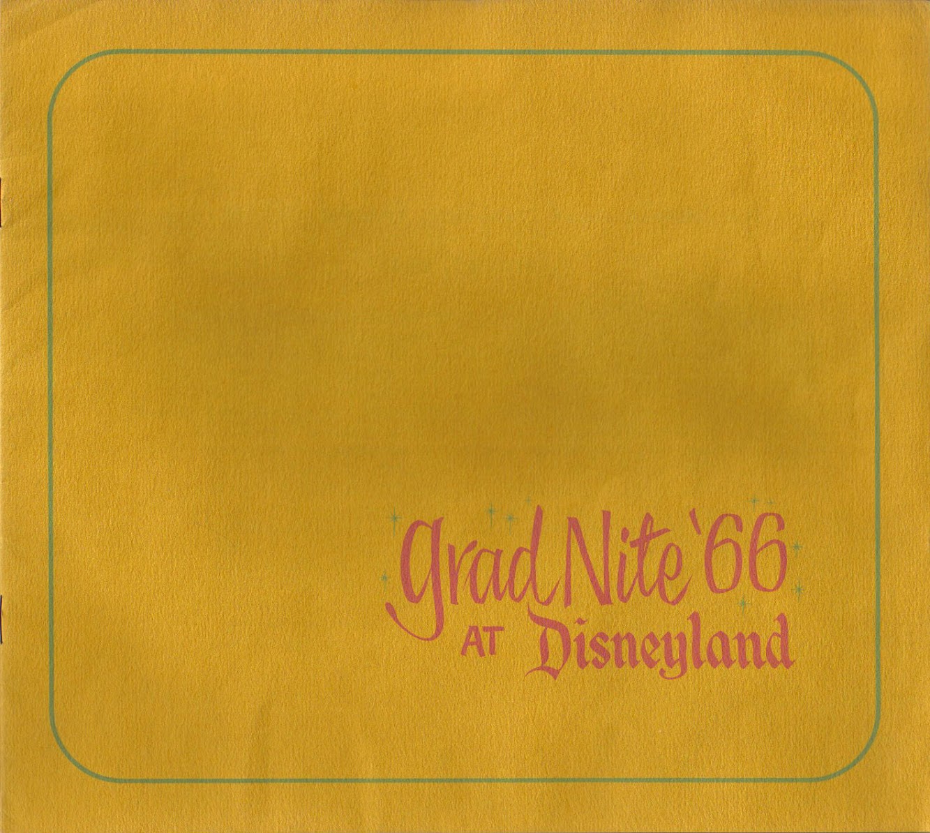 Disneyland Grad Nite 1966