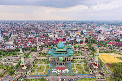 Photo Udara Mesjid Agung An Nur Pekanbaru  RIAU DAILY PHOTO