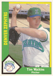 Tim Watkins 1990 Denver Zephyrs card
