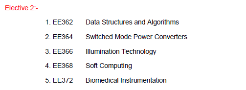 ktu electrical electronics engineering semester 6 slotwise subjects with credits