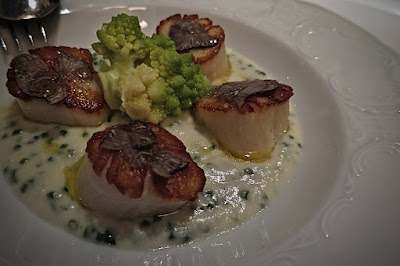 Brasserie Gavroche, scallops jerusalem artichoke puree