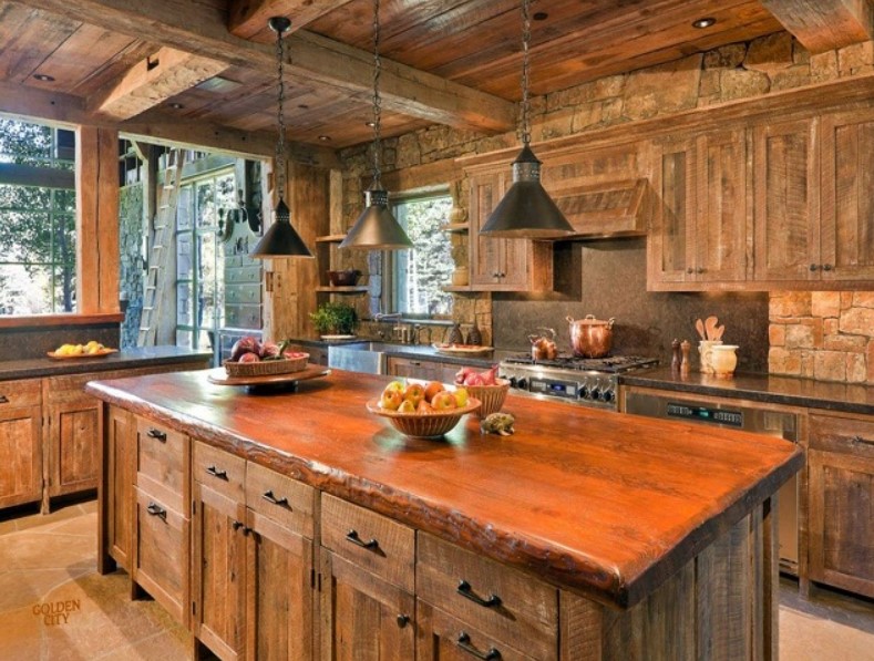 rustic minimalist kitchen design