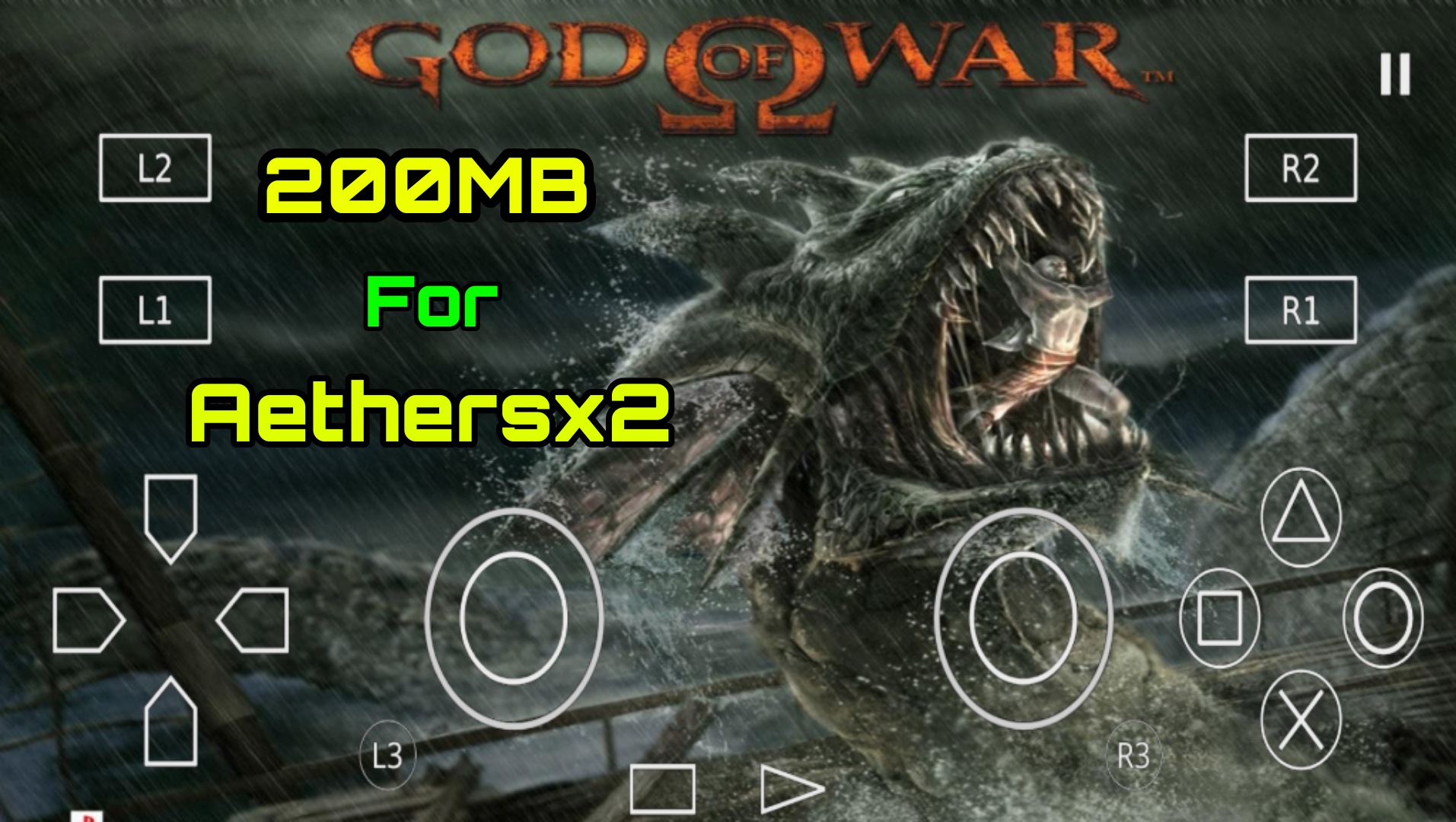 Download] God Of War 1 DamonPS2, AetherSX2, and PCSX2 emulator