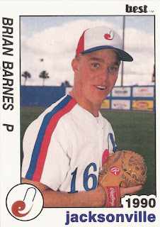 Brian Barnes 1990 Jamestown Expos card