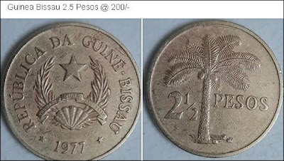 Guinea Bissau 2.5 Pesos @ 200/-