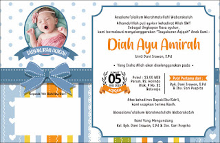 Template Undangan Aqiqah Free CDR