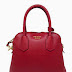 Prada Womens Saffiano Cuir Satchel Bag in Red Leather Handbag Purse BL0907 F068Z