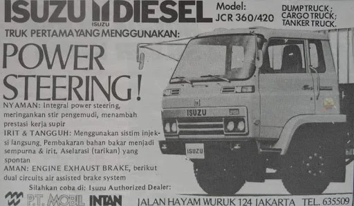 Iklan Jadul, Jadul, Truck, Truck Jadul, Isuzu JCR