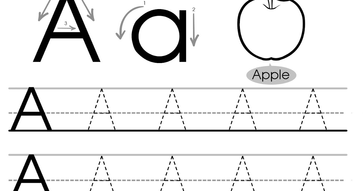 letter tracing worksheets letters a j