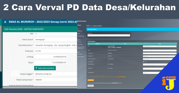 2 Cara Verval PD Data Desa/kelurahan Di Dapodik & Laman verval PD