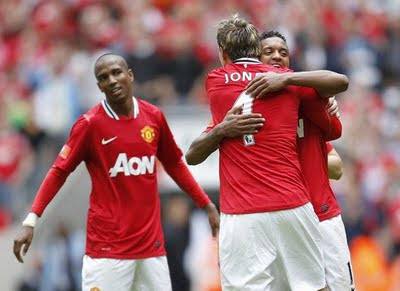 Young Jones Nani Manchester United v Manchester City Community Shield