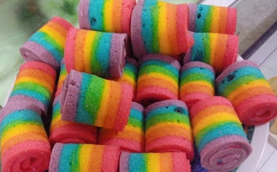 Resep Rainbow Cake Mini