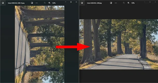 Cara Rotate Gambar Menggunakan Aplikasi Photos Windows