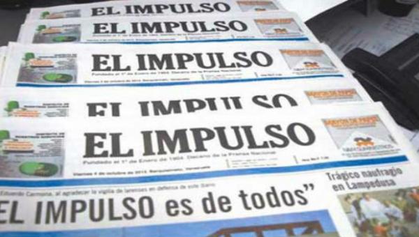 Diario El Impulso dejará de circular el 31 de diciembre por falta de papel: "Confiamos en que pronto estaremos nuevamente en la calle"