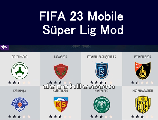 FIFA 23 Mobile Süper Lig ve Formalar Modu İndir Tanıtım