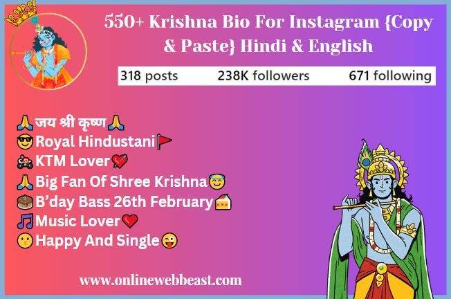 Bio for Krishna Bhakt