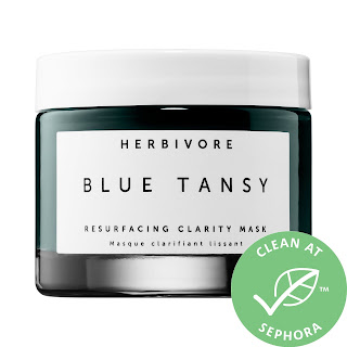 Review Herbivore Blue Tansy AHA + BHA Resurfacing Clarity Mask