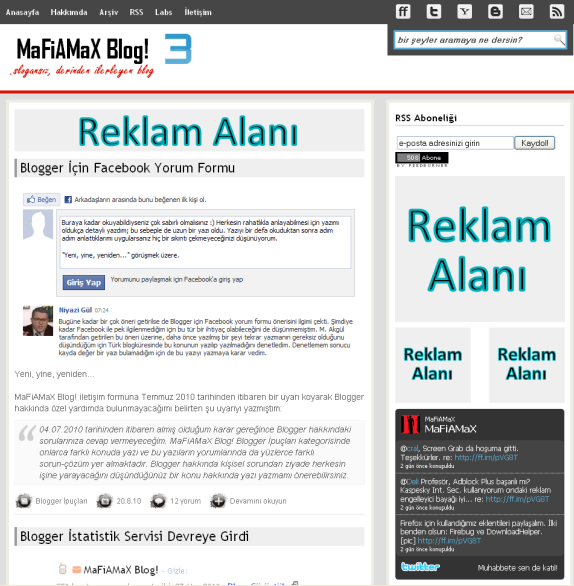 MaFiAMaX Blog! reklam alanları