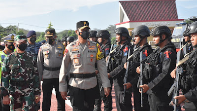 Jelang Natal dan Tahun Baru, Polda Sulteng Gelar Pasukan Ops Lilin Tinombala 2022