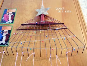 Card holder made from an old rake via http://deniseonawhim.blogspot.com