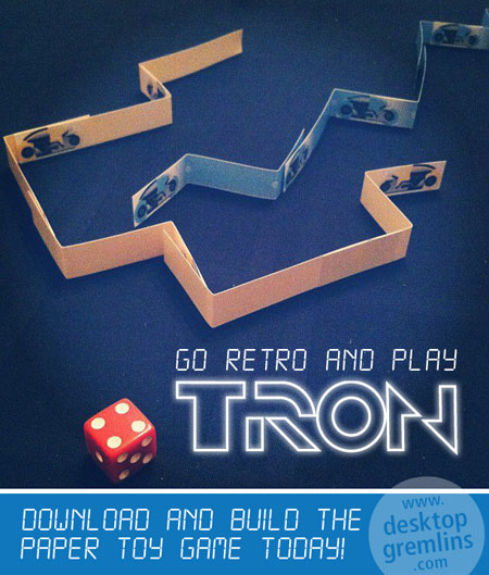 Tron Game Papercraft