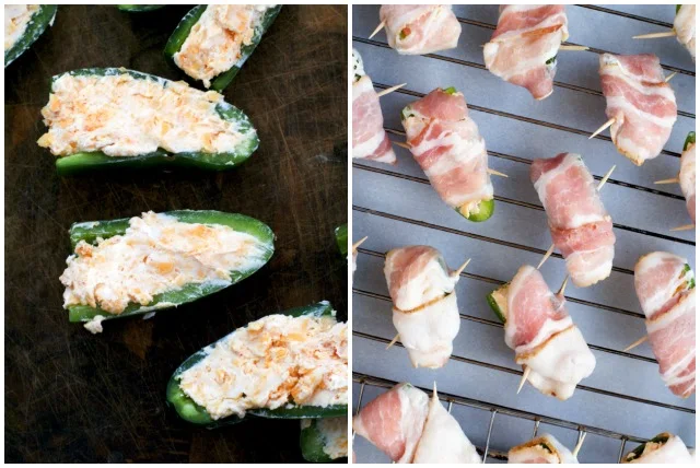 Bacon-Wrapped Jalapeño Poppers | thetwobiteclub.com