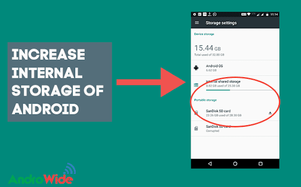 How to Increase Internal Memory on an Android Phone 