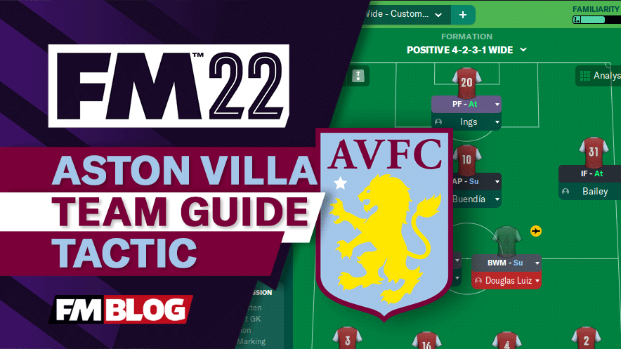 FM22 Aston Villa 4-2-3-1 Wide Tactic | Team Guide