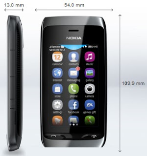 Smartphone Nokia Asha 308 Dual Sim